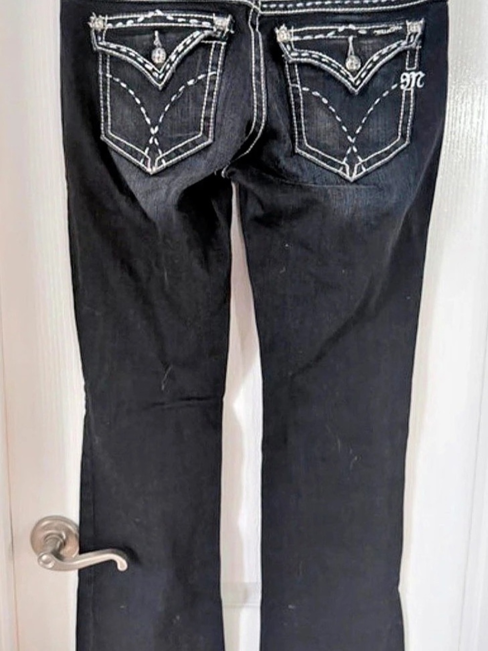 Miss Me Boot Cut Jeans in Black 30w  31 l
